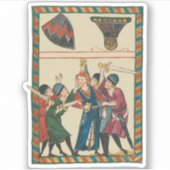 De dood van Reinmar von Brennenberg Sticker (Voorkant)