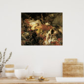 De dood van Sardanapalus, 1827 Poster (Keuken)