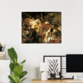 De dood van Sardanapalus, 1827 Poster (Thuiskantoor)