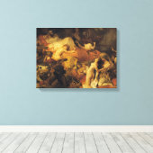 De dood van Sardanapalus Canvas Afdruk (Insitu (Houten vloer))