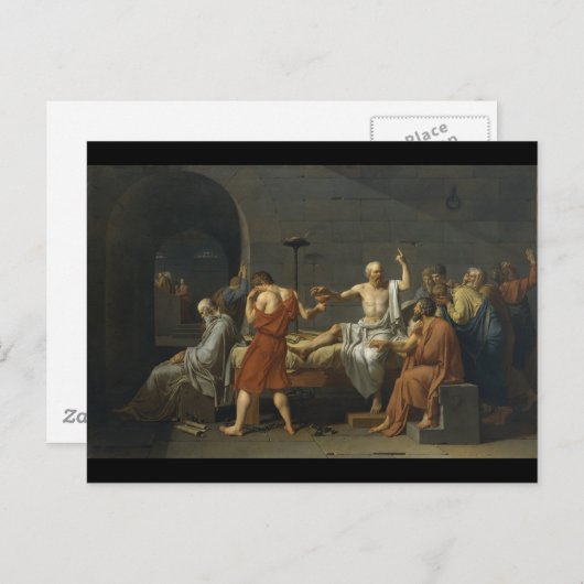 De dood van SOCRATES Briefkaart (Voorkant / Achterkant)