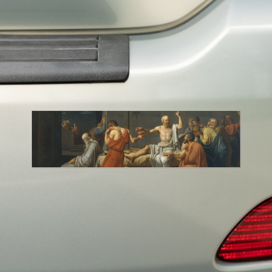 De dood van SOCRATES Bumpersticker (Op auto)