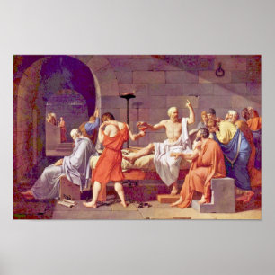 De dood van SOCRATES door David Jacques-Louis (bes Poster
