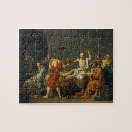 De dood van Socrates door Jacques-Louis David 1787 Legpuzzel (Horizontaal)