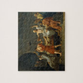De dood van Socrates door Jacques-Louis David 1787 Legpuzzel (Verticaal)