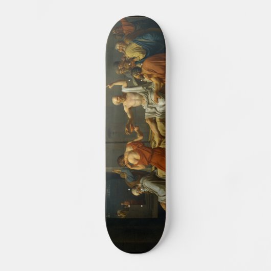De dood van Socrates door Jacques-Louis David 1787 Persoonlijk Skateboard (Voorkant)
