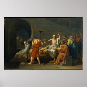 De dood van Socrates door Jacques-Louis David 1787 Poster