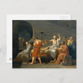 De dood van Socrates door Jacques-Louis David Briefkaart (Voorkant / Achterkant)