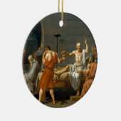 De dood van Socrates door Jacques-Louis David Keramisch Ornament (Rechts)
