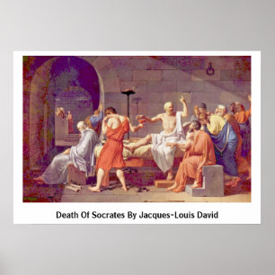 De dood van Socrates door Jacques-Louis David Poster
