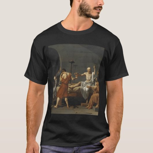 De Dood Van Socrates Door Jacques-Louis David T-shirt (Voorkant)