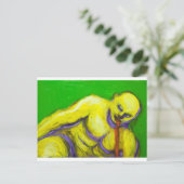De dood van Socrates (expressionisme-portret) Briefkaart (Staand voorkant)