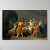 De dood van Socrates - Jacques-Louis David Poster (Voorkant)