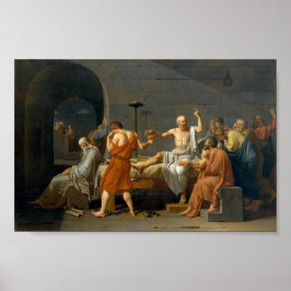 De dood van Socrates - Jacques-Louis David Poster