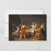 De dood van Socrates, La Mort de Socrate, 1787 Bedankkaart (Voorkant)