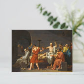 De dood van Socrates, La Mort de Socrate, 1787 Bedankkaart (Staand voorkant)