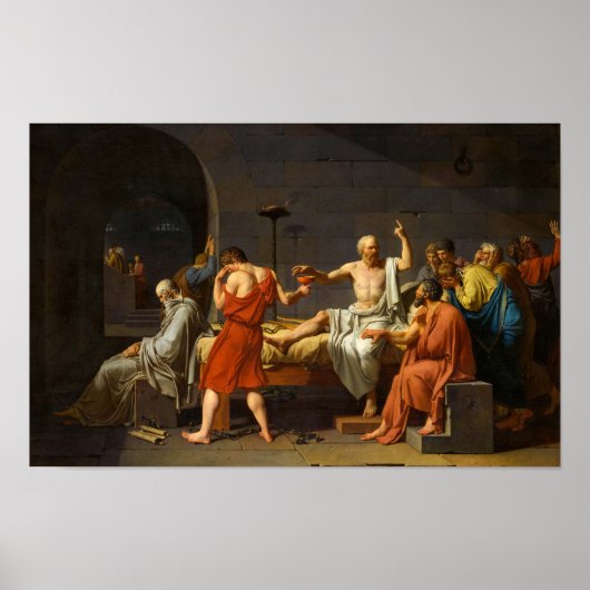 De dood van Socrates, La Mort de Socrate, 1787 Poster (Voorkant)