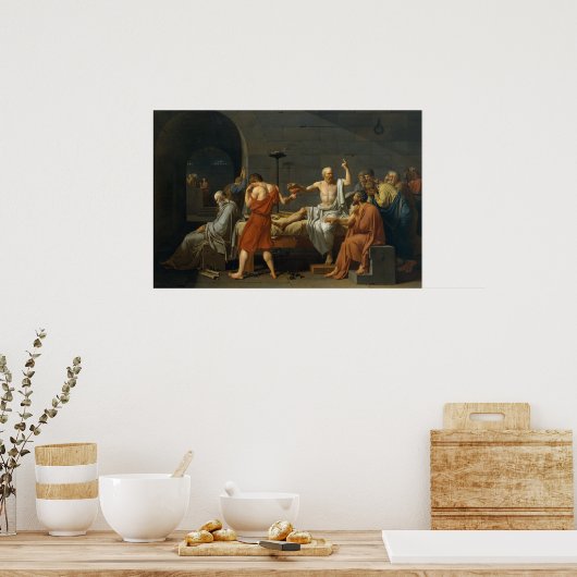 De dood van Socrates Poster (Keuken)
