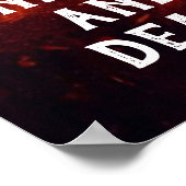 De dood veroorzaakt een Bleek paard Poster (Hoek)