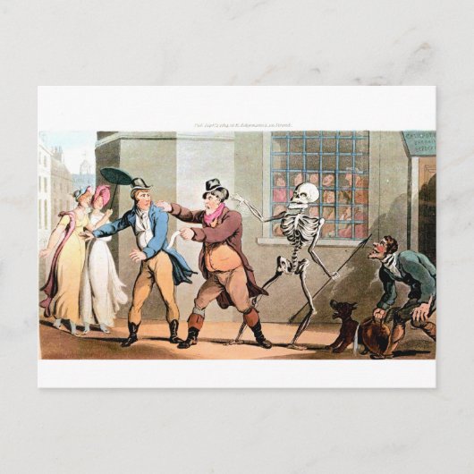 De dood verzamelt zijn briefkaart (Voorkant)