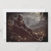 De Dood Volgt Je Halloween Uitnodiging (Achterkant)