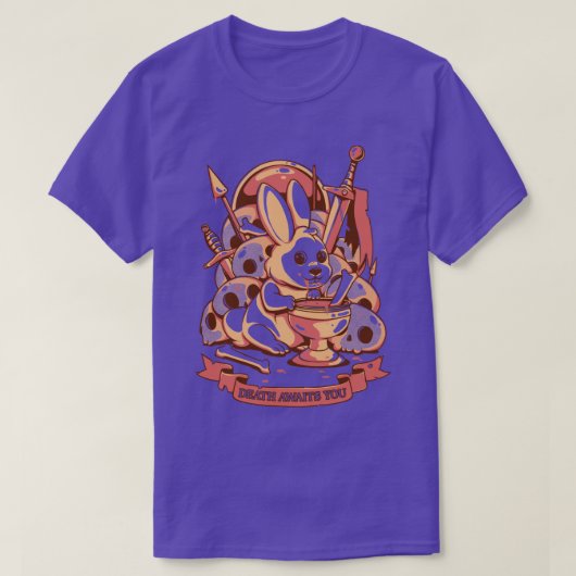De dood wacht op je t-shirt (Design voorkant)
