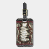 De dood wordt veroordeeld bagagelabel (Voorkant verticaal)