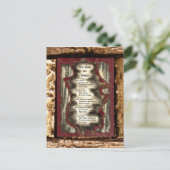 De dood wordt veroordeeld briefkaart (Staand voorkant)