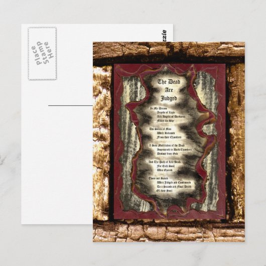 De dood wordt veroordeeld briefkaart (Voorkant / Achterkant)