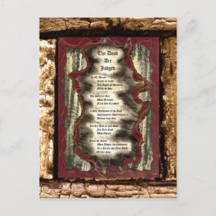 De dood wordt veroordeeld briefkaart