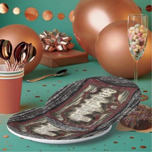 De dood wordt veroordeeld papieren bordje (Multi)