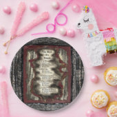 De dood wordt veroordeeld papieren bordje (Feest)