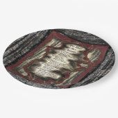 De dood wordt veroordeeld papieren bordje (Gekanteld)