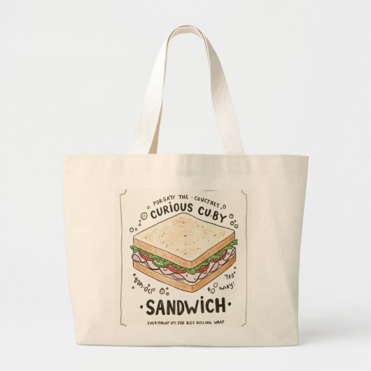 De Doodle Decoder Grote Tote Bag (Voorkant)