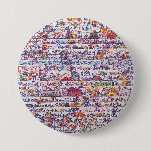 De Doodle Wars Button Badge (Voorkant)