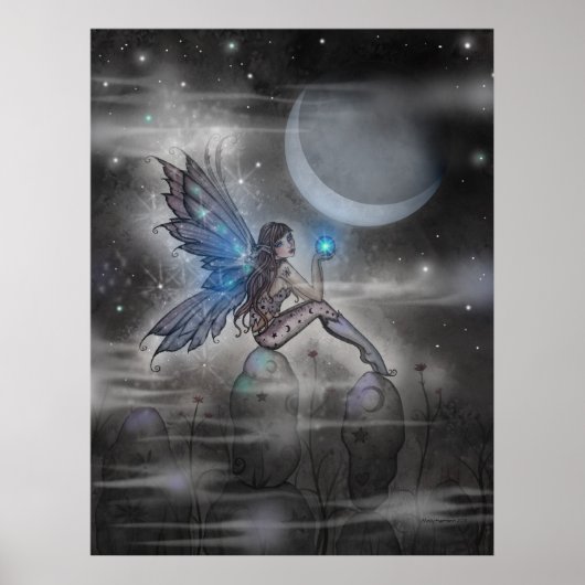 De Doodler Mystical Fairy Poster Print (Voorkant)