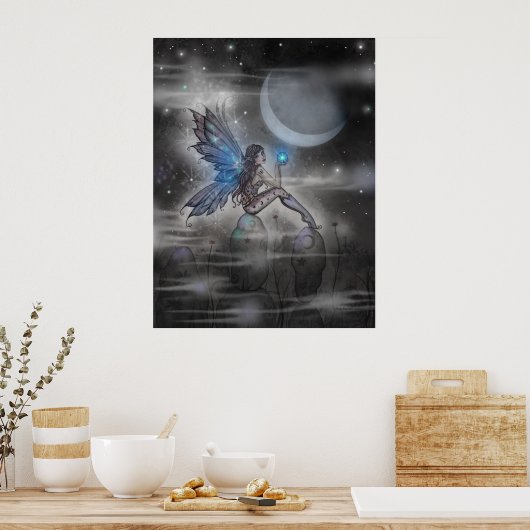 De Doodler Mystical Fairy Poster Print (Keuken)