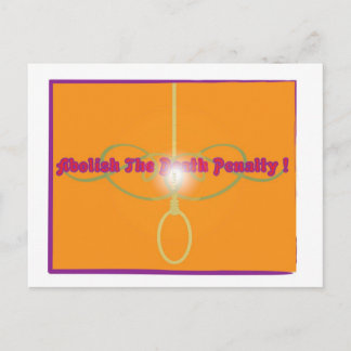 De doodstraf afschaffen! briefkaart