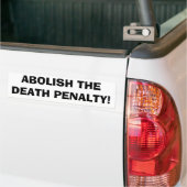 DE DOODSTRAF AFSCHAFFEN! Bumpersticker (Op Truck)