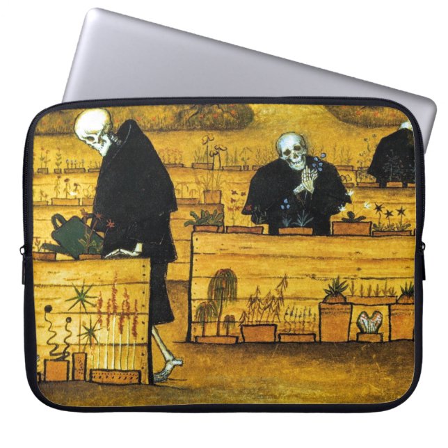 De Doodtuin van Hugo Simberg 1896 Laptop Sleeve (Voorkant)