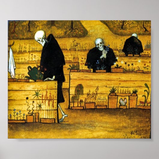 De Doodtuin van Hugo Simberg 1896 Poster (Voorkant)