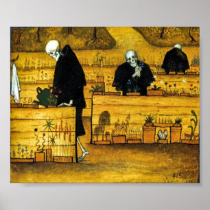 De Doodtuin van Hugo Simberg 1896 Poster