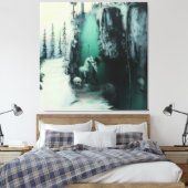 De dooi canvas afdruk (Insitu (Slaapkamer))