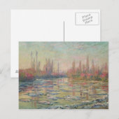 De dooi op de Seine, bij Vetheuil, 1880 Briefkaart (Voorkant / Achterkant)