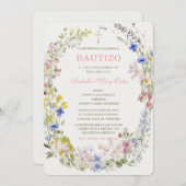 De Doop en de Eerste Verjaardag uitnodiging van on (Voorkant / Achterkant)