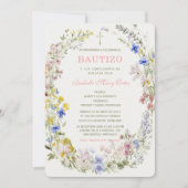 De Doop en de Eerste Verjaardag uitnodiging van on (Voorkant)