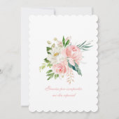 De Doop en eerste verjaardag uitnodiging van onze  (Achterkant)