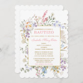 De Doop en eerste verjaardag uitnodiging van onze (Voorkant / Achterkant)