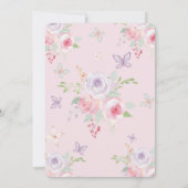 De Doop en eerste verjaardag uitnodiging van onze  (Achterkant)