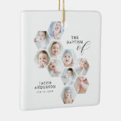 De doop moderne 10 foto collage keramisch ornament (Rechts)